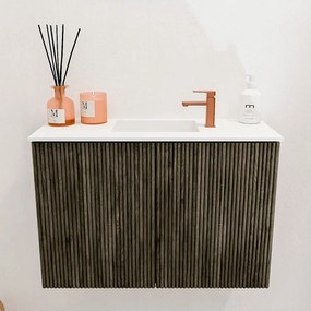 Mondiaz Joya 60cm toiletmeubel shadow met wastafel faye midden 1 kraangat talc