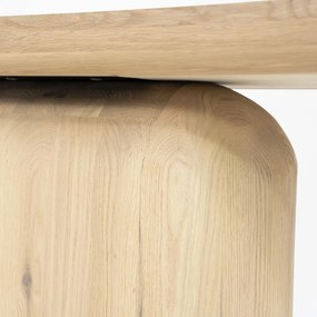 Eleonora Leon Design Wandtafel Eiken Hout Naturel - 200 X 45cm.