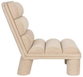 Dutchbone Fern Design Fauteuil Beige Boucle Stof