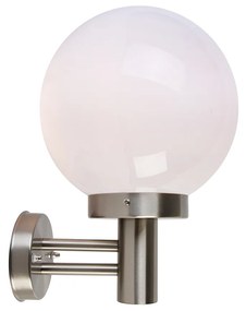 Moderne buitenwandlamp staal RVS IP44 - Sfera