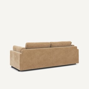 Slaapbank in stonewashed fluweel, CESAR