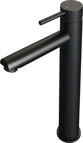 Brauer Stripe verhoogde wastafelkraan model A met ColdStart zwart mat