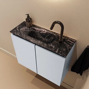 Mondiaz Ture DLux toiletmeubel 60cm clay met wastafel lava midden met kraangat