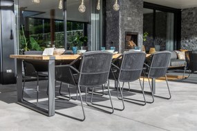 4 Seasons Outdoor Accor eetset met Alto tafel 240 cm  Tuinset    houtkleur weerbestendig