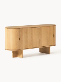 Houten dressoir Zumi met afgeronde hoeken