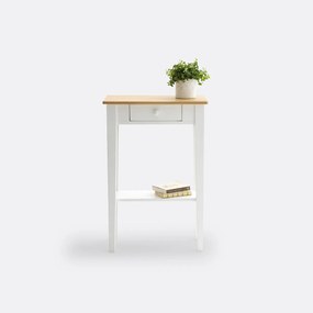 Wandtafel 1 lade in massief dennenhout, Alvina