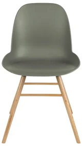 Zuiver Albert Kuip Groene Kuipstoel Met Houten Poten