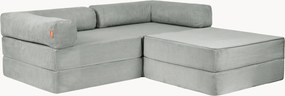 Modulaire ribfluwelen hoekbank Family Funzy