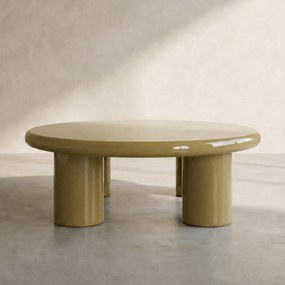 Ronde Salontafel Large Groen - 80 X 80cm.