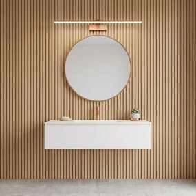 Badkamer LED-wandlamp SWE015-1W 73cm BRUSH COPPER