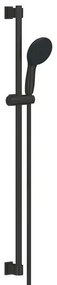 GROHE Vitalio Start 110 Glijstangset - 90cm - ronde handdouche - met 2 straalsoorten - gladde doucheslang - mat zwart 269542431