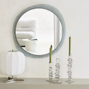 Ronde spiegel, rand van gerookt glas, diameter 69,2 cm, ONDYNE