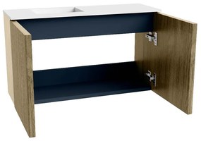 Mondiaz Joya 70cm toiletmeubel dusk met wastafel faye links 1 kraangat talc