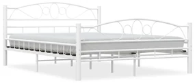 vidaXL Bedframe metaal wit 140x200 cm