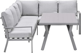 Garden Impressions Senja lounge dining set 3-delig rechts - valley sand