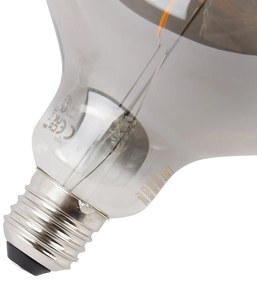 Set van 5 E27 dimbare LED lampen smoke G125 4W 130 lm 1900K