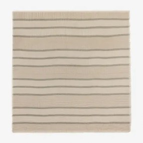 Nyland Katoenen Plaid Deken Celadonmousse - Beige – Crème - Sklum