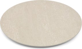 Dining Tuintafel rond 158 cm met lazy susan Zand/Beige Trino