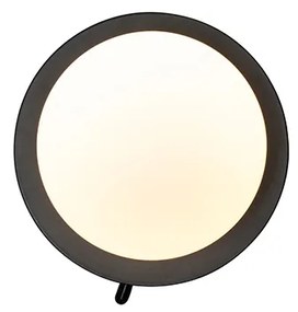 Wandlamp zwart IP44 met schakelaar - Cederic