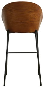 Hoge Barkruk Met Houten Rugleuning