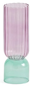 Vaas in gekleurd glas H28 cm, Tuvia