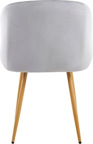 Set 4 Velt Fluwelen Stoelen