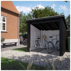 Fietsenberging open 5 m2 onbehandeld compleet 218 x 229 x 220 cm | Type B