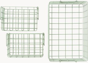 Metalen opbergmanden Mustard Made, 3-delig
