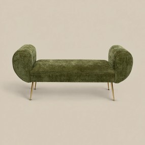Groen Bankje Met Goud