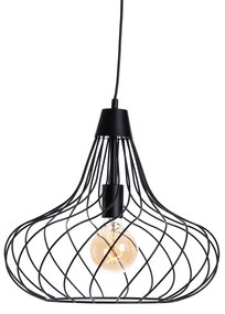 Moderne hanglamp zwart - Iggy Modern E27 rond Binnenverlichting Lamp