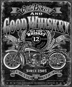 Metalen bord Good Whiskey