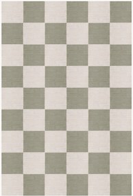 Handgeweven laagpolig juten vloerkleed Chess Flatweave