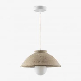 Sainza Terracotta Plafondlamp Tapioca Beige & Ø32 Cm - Sklum