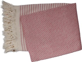 Hamamdoek – wafel honingraat – 100×200 – rood