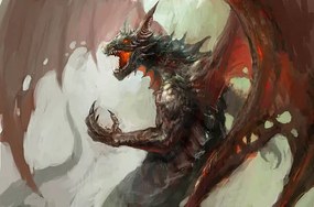 Ilustratie dragon rage, fotokostic