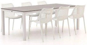 Diningset Forza  | 6 personen polywood | Tuinset stapelbaar | 7-delig | Kees Smit Tuinmeubelen