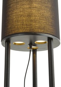 Moderne vloerlamp zwart - Stojon