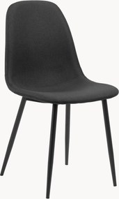Gestoffeerde eetkamerstoelen Celia, 4-delig
