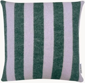 Decoratieve kussenhoes Candy Wrap van Nieuw-Zeelandse wol