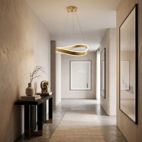 PLAFOND HANGENDE LAMP SWE065-CP 40cm BRUSH GOLD