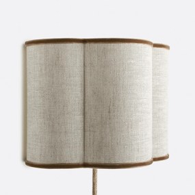 Wandlamp in linnen en fluweel, THADE