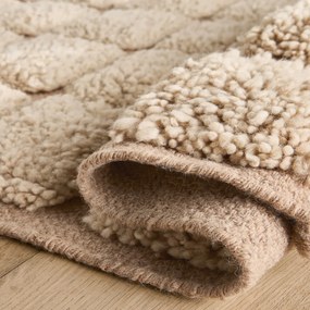 Handgeknoopt wollen vloerkleed, KARAH