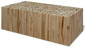 vidaXL Salontafel 90x50x30 cm echt teakhout