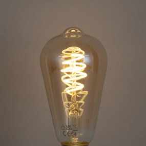 Set van 5 Smart E27 dimbare LED lampen ST64 amber 4.9W 320 lm 2500K Zigbee