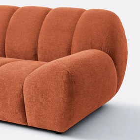 Hoekbank links, reliëfstof, Nuria