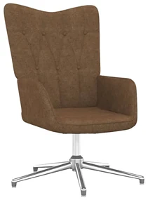 vidaXL Relaxstoel stof taupe