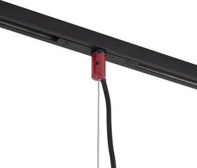Design hanglamp rood voor railsysteem 1-fase - Slimline Sara