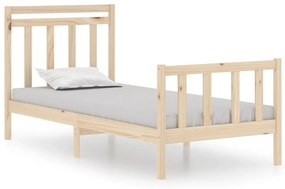 vidaXL Bedframe massief hout 90x190 cm 3FT Single