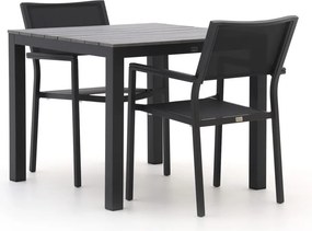 + 10% kassakorting | Diningset Bellagio | 2 personen polywood | Tuinset stapelbaar | 3-delig | Kees Smit Tuinmeubelen