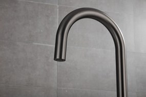 Saniclear Iron Stripes Pro inbouw badkraan met vrijstaande uitloop verouderd ijzer - gunmetal